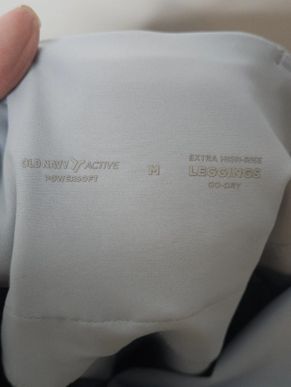Old Navy Silver Metallic Active Leggings - Picture 3 of 4